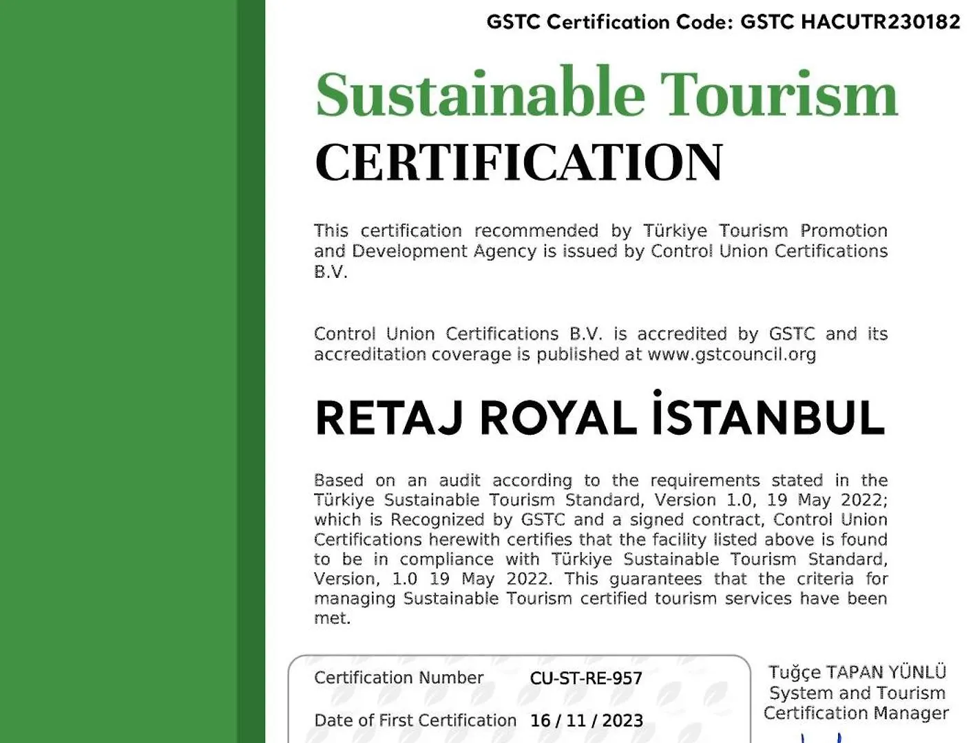 Retaj Royale Istanbul Otel
